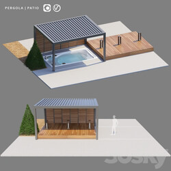 Pergola Recreation Area Pergola patiento Other 3D Models 