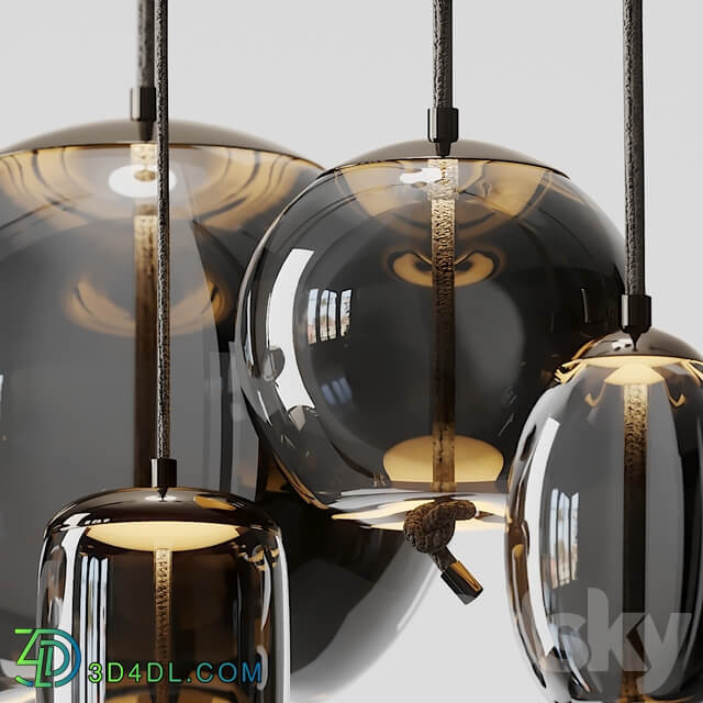 Knot Disco LED Pendant Pendant light 3D Models