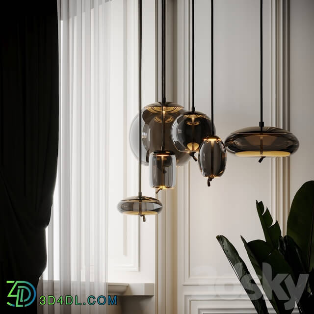 Knot Disco LED Pendant Pendant light 3D Models