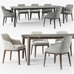 Table Chair Poliform Sophie armchair Henry table 