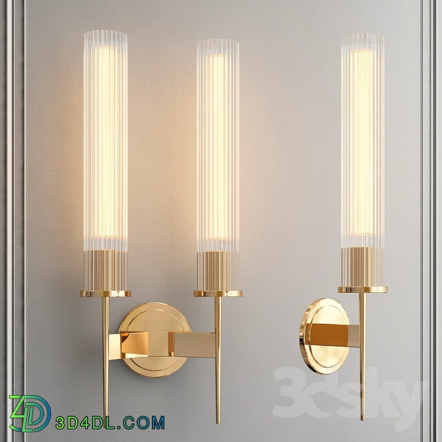 Sconce with glass shade