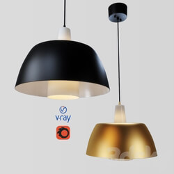 SOLO ceiling lamp from the company MARKSLOJD Sweden. Pendant light 3D Models 