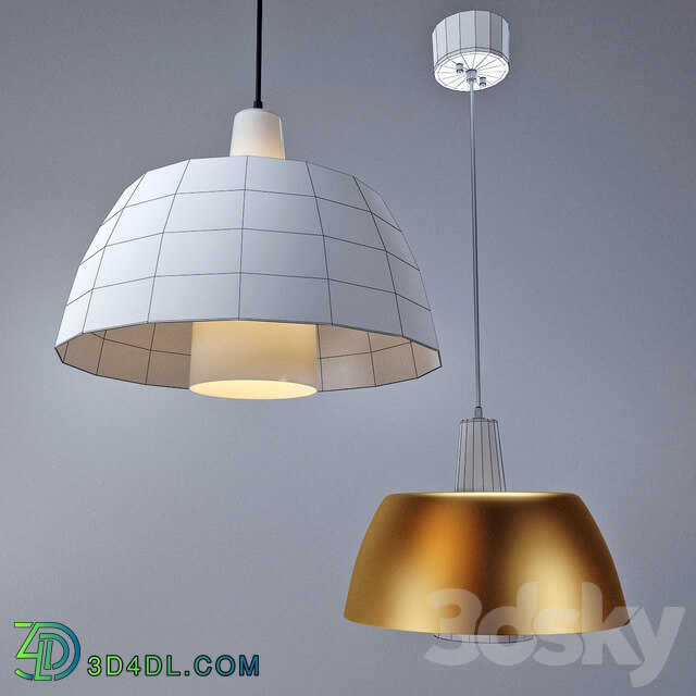 SOLO ceiling lamp from the company MARKSLOJD Sweden. Pendant light 3D Models