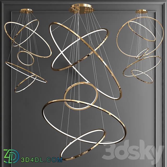 Chandelier Lohja by Cameron Design House Pendant light 3D Models