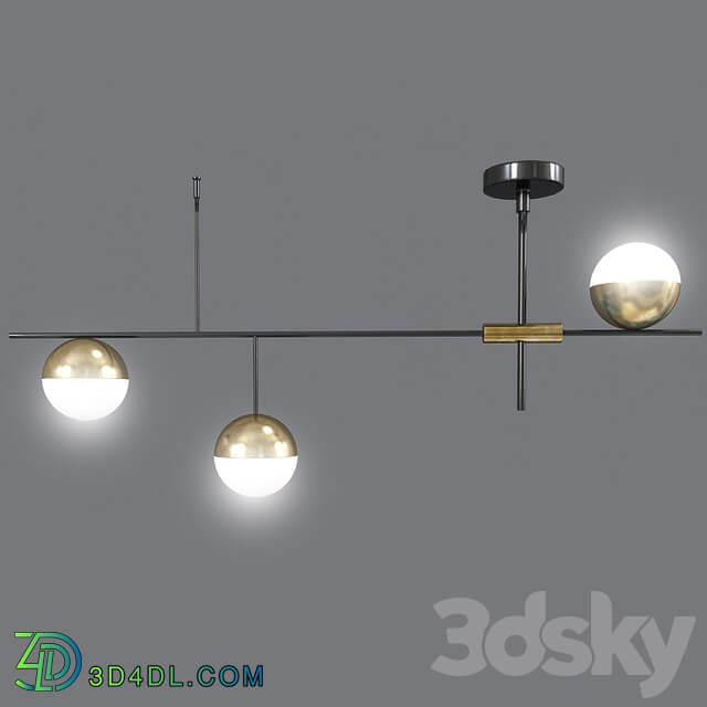 Ceiling Suspensions Light Set 02 Pendant light 3D Models