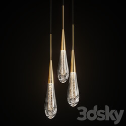 Drop shaped pendant lamp FIAL Pendant light 3D Models 