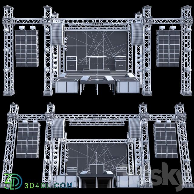 JC Mini Concert Stage Other 3D Models