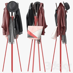 Splash coat rack Clothes 3D Models 