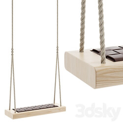 Indoor rope swing hanging chair Other decorative objects 3D Models 