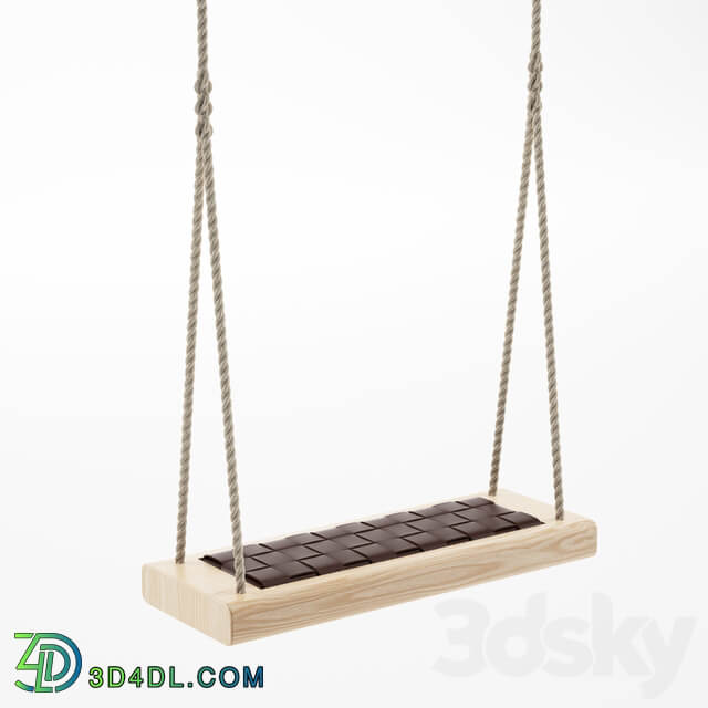 Indoor rope swing hanging chair Other decorative objects 3D Models