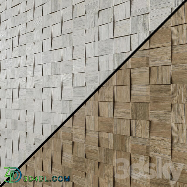 Wall mosaic Axi Mosaico 3D 6 variants 3D Models