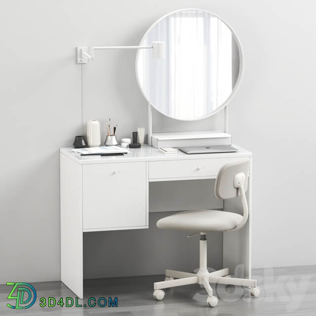 IKEA SYVDE dressing table and decor 3D Models
