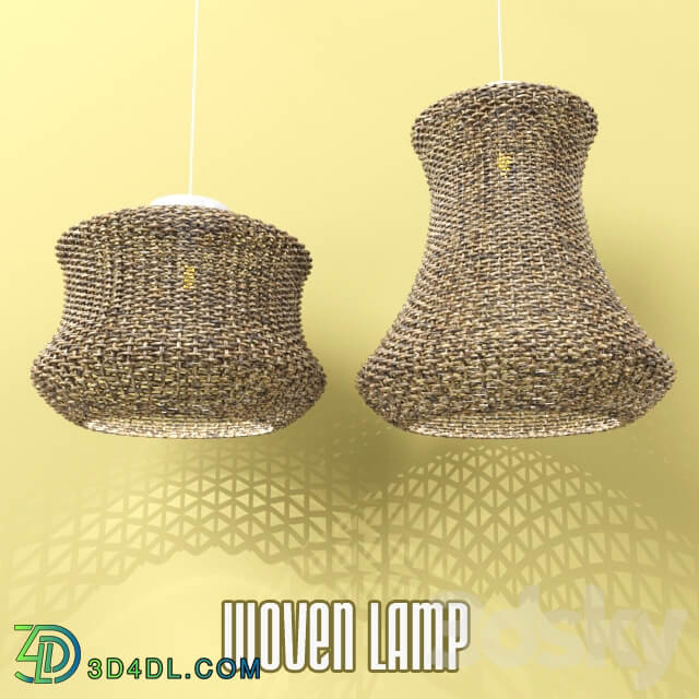 Woven lamp Pendant light 3D Models