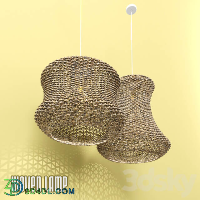 Woven lamp Pendant light 3D Models