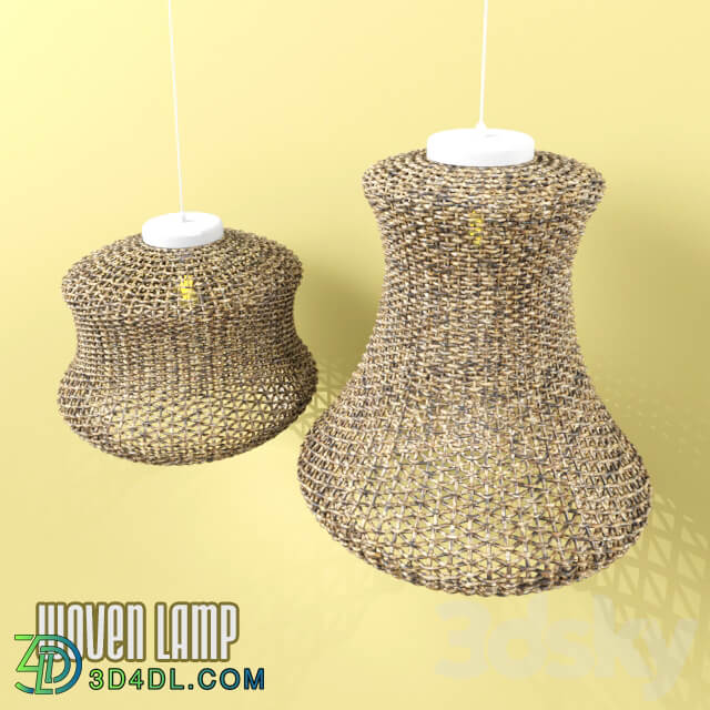 Woven lamp Pendant light 3D Models