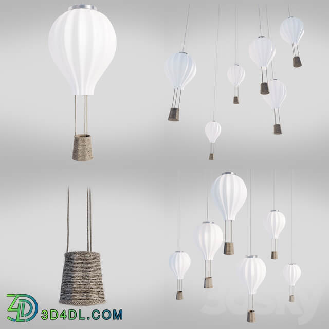 Ideal Lux DREAM BIG SP1 Pendant light 3D Models