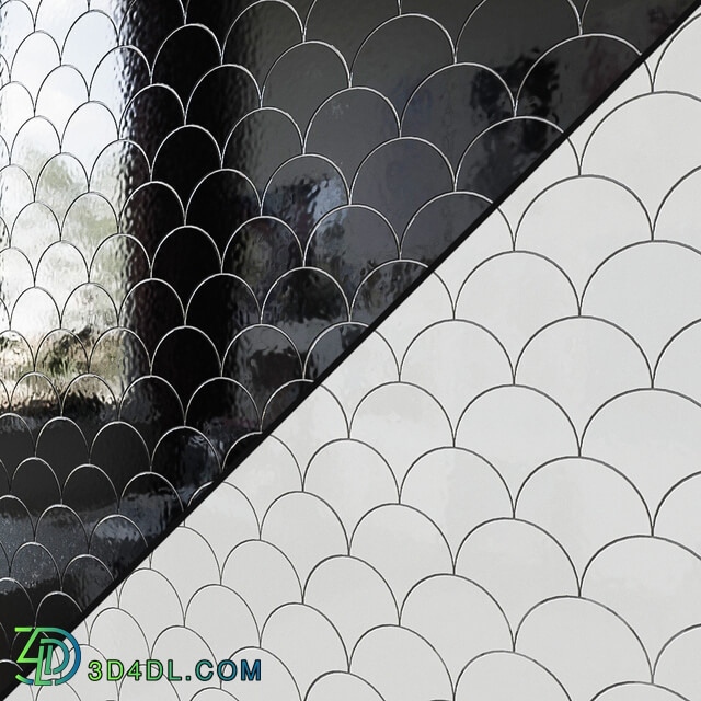 Ceramic wall tile EQUIPE SCALE Fan 2 3D Models