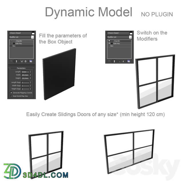 Dynamic Sliding Doors Set 03