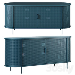 Sideboard Chest of drawer West Elm Perforated Metal Buffet 