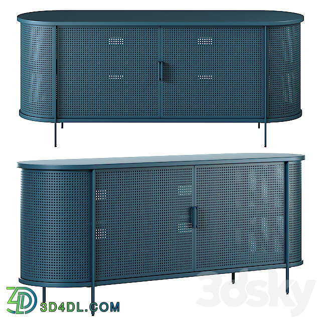 Sideboard Chest of drawer West Elm Perforated Metal Buffet