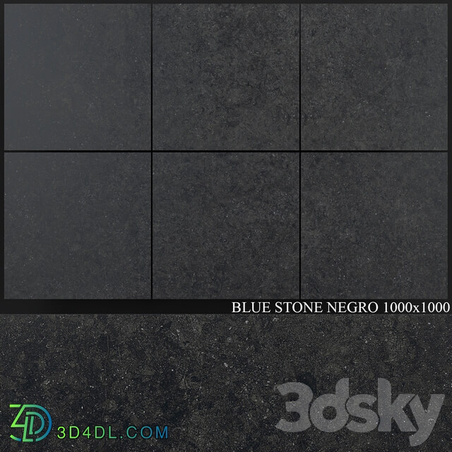 Grespania Coverlam Blue Stone Negro 1000x1000