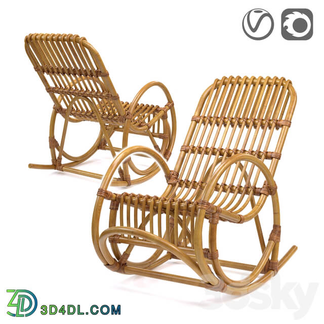 Table Chair Rocking chair children 39 s from a rattan Malu