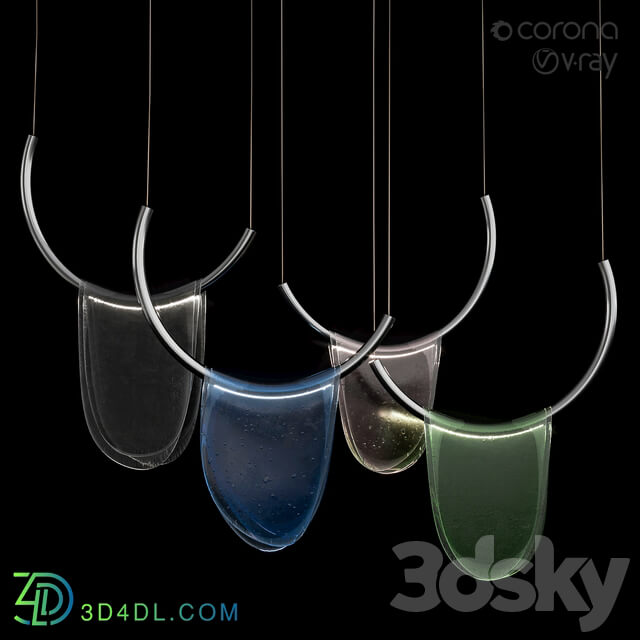 4036 S1 Dali Pendant light 3D Models