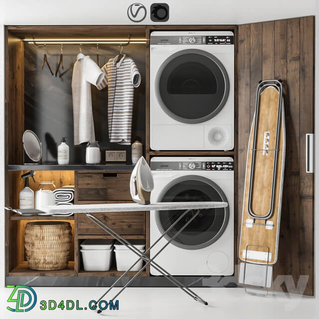 Bathroom accessories Decor Set for Laundry Gorenje