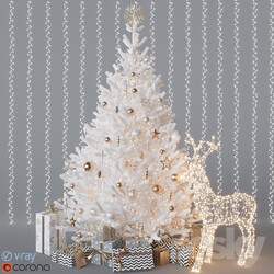 White christmas tree 