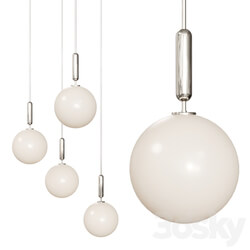 MIIRA 1 LARGE OPAL by NUURA Sofie Refer Nickel Pendant light 3D Models 