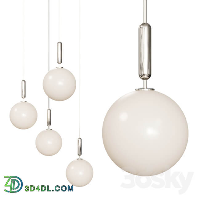 MIIRA 1 LARGE OPAL by NUURA Sofie Refer Nickel Pendant light 3D Models