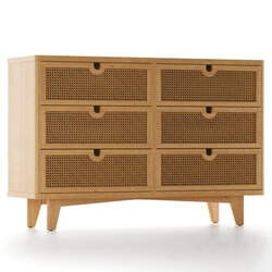 Sideboard Chest of drawer Marte 6 Drawer Dresser 