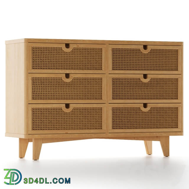 Sideboard Chest of drawer Marte 6 Drawer Dresser