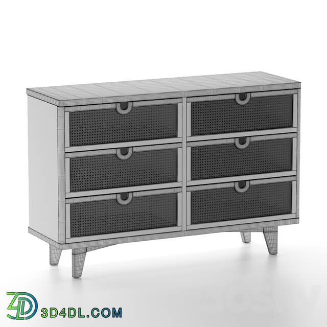 Sideboard Chest of drawer Marte 6 Drawer Dresser