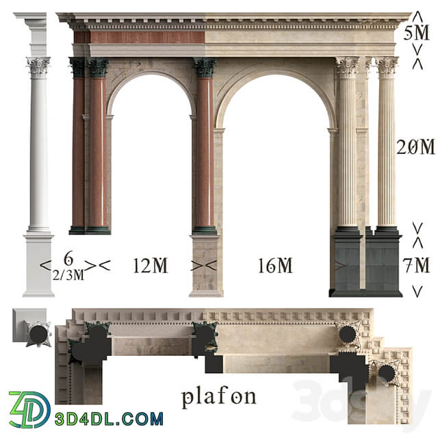 Corinthian Order Vignola Column