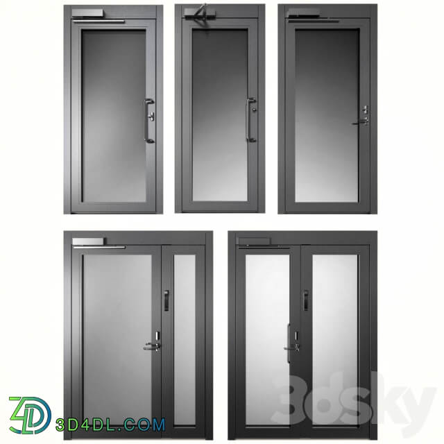 Metal fire doors