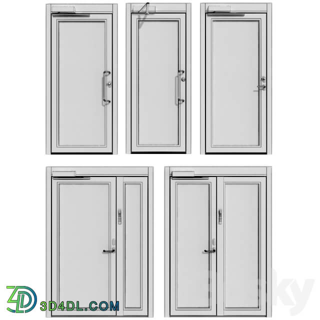 Metal fire doors