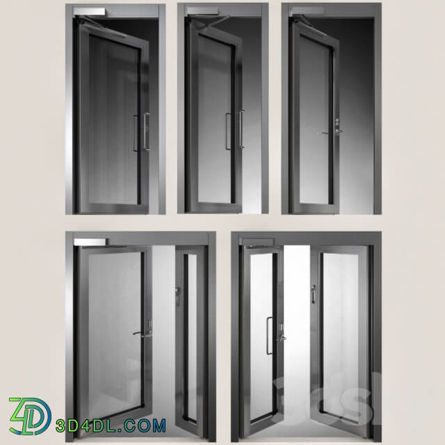 Metal fire doors