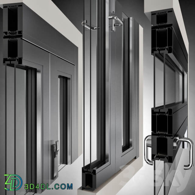 Metal fire doors