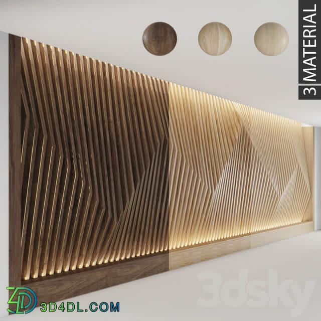Decorative parametric wall 3D Models
