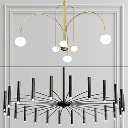 DAY and LOKA chandelier collection Pendant light 3D Models 