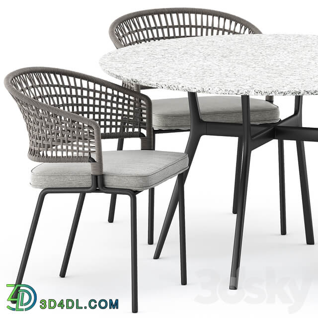 Table Chair BRANCH bistro table CTR armchair by Tribu