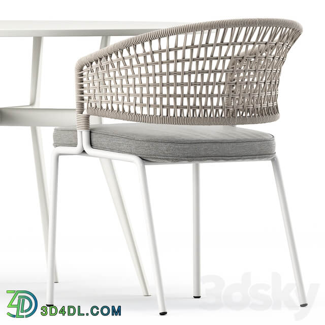 Table Chair BRANCH bistro table CTR armchair by Tribu