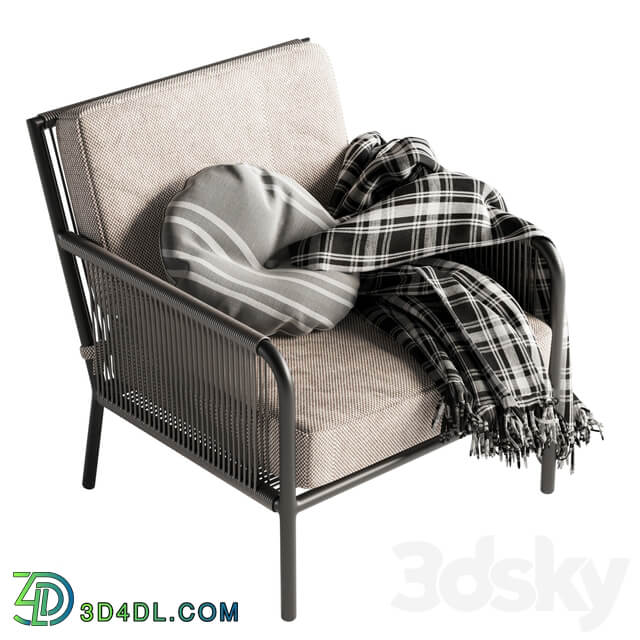 Morocco Graphite Lounge Chair Crate and Barrel