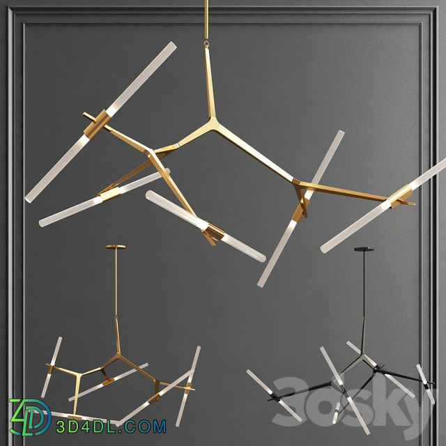 Collection agnes chandelier Pendant light 3D Models