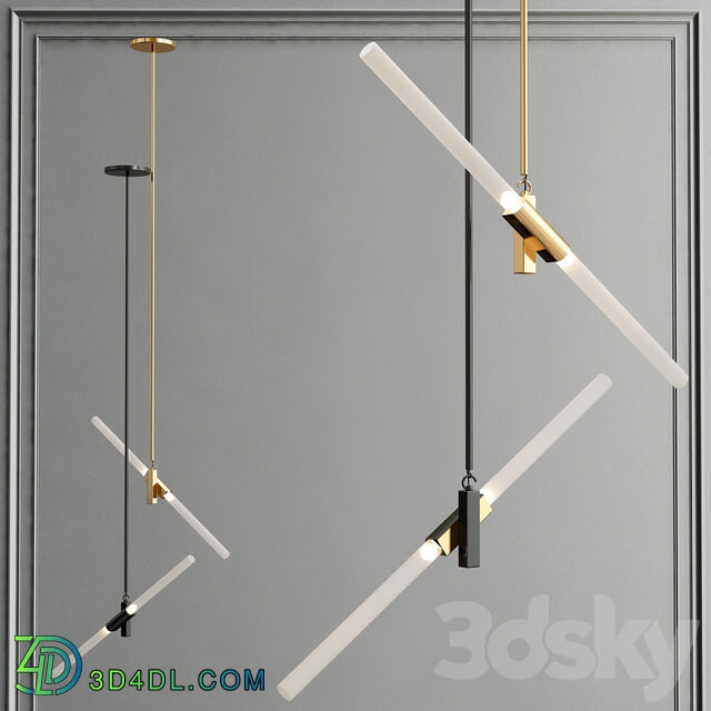 Collection agnes chandelier Pendant light 3D Models