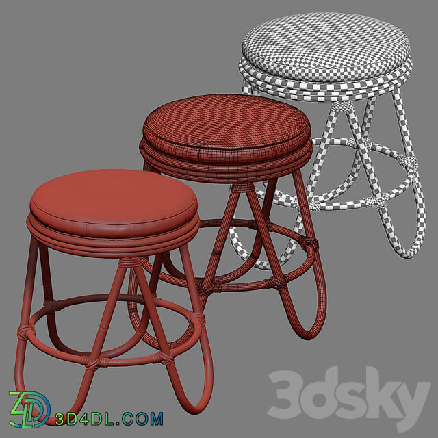 Skye Rattan Stool