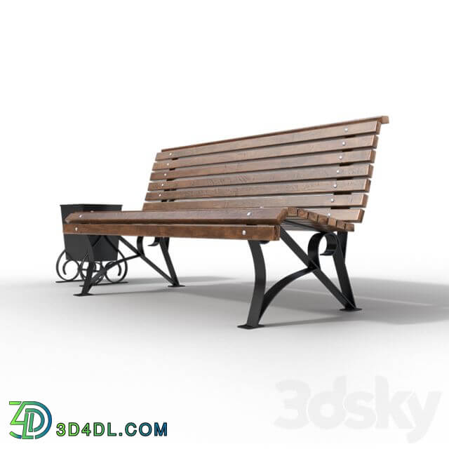 benches and urns