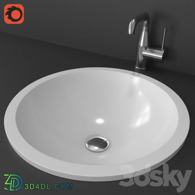 Round silk in sink by PAA