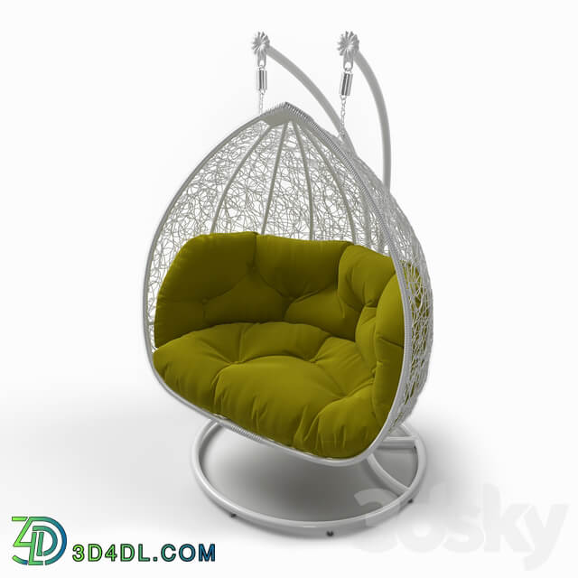 Double cocoon chair Other 3D Models